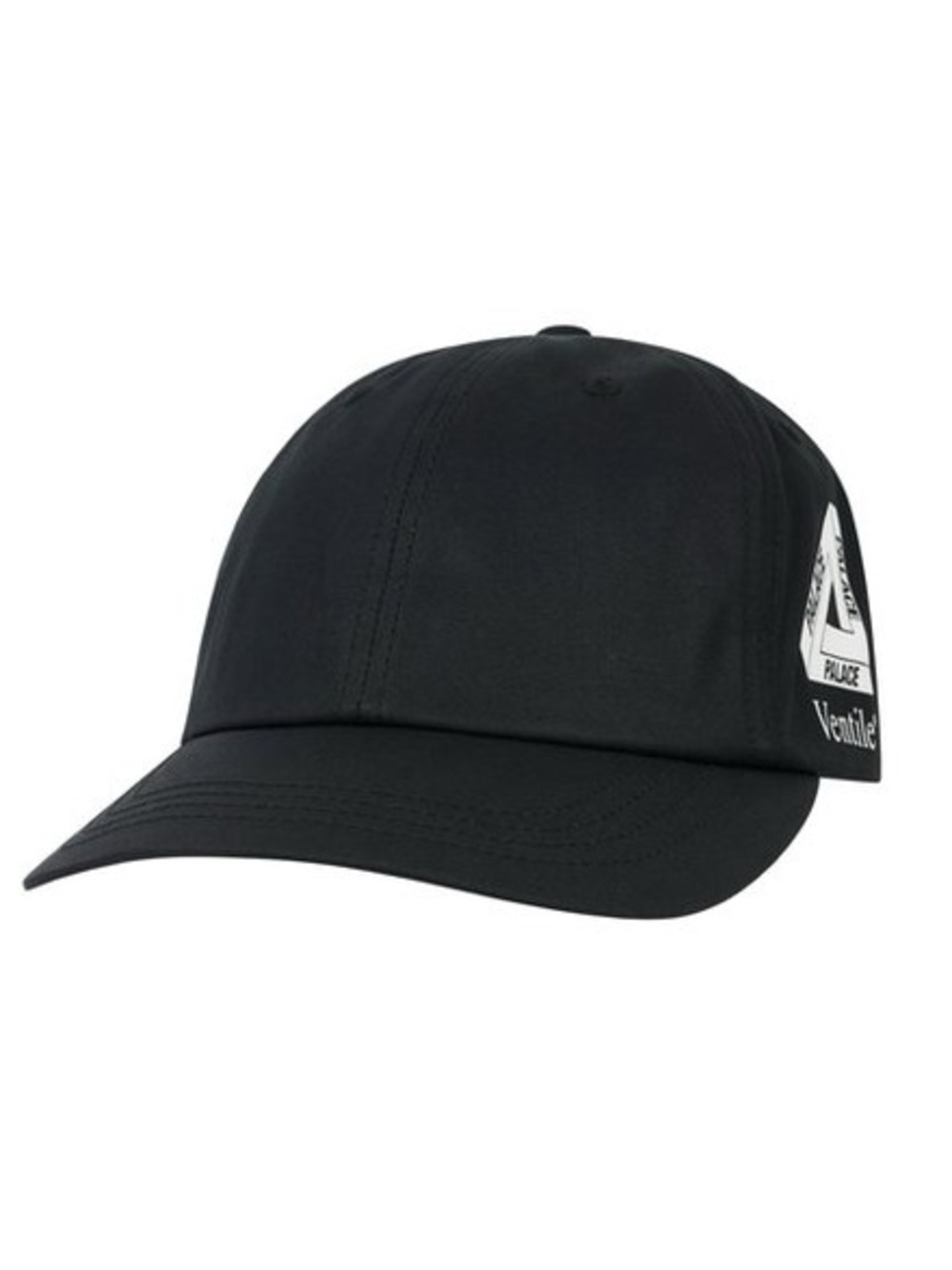 Palace Ventile Side Tri 6-Panel Black One Size Adjustable Logo Hat Cap FW24